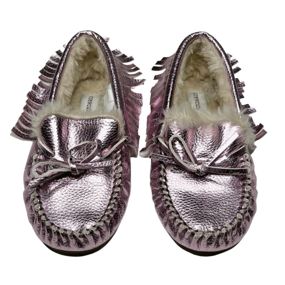 Crewcuts‎ Pink Metallic Moccasins Slippers